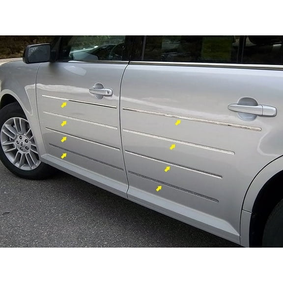 Stainless Steel Side Accent Trim 16Pc Fits 2009-2019 Ford Flex AT49340 QAA