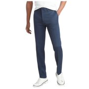 Kenneth Cole Mens Slim fit Dress Pants 32 / 30 Navy Blue Solid Stretch