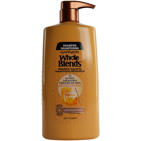 Garnier Whole Blends Repairing Shampoo Honey Treasures, For Damaged Hair, 28 fl.