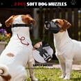 thumbnail image 6 of 2PCS Dog Muzzles, Soft Muzzle for Small Dogs to Prevent Biting Barking Eating Chewing, Adjustable Air Mesh Breathable Dog Mouth Guard for Grooming, 6 of 7