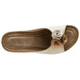thumbnail image 2 of GC SHOES Womens Sydney Wedge Sandals 6 Natural, 2 of 6