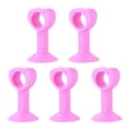 thumbnail image 1 of Mohdy Butée de Porte Rose, Poignée de Porte Multifonctionnelle Anti-Collision Butée de Porte Effet Muet d'Amortissement, Comprend:5x Butée de Porte,Matériau:Haute Qualité, 1 of 1