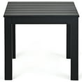 thumbnail image 4 of Outdoor Wooden Square Table Patio Bistro Coffee End Table Black, 4 of 4