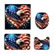 thumbnail image 2 of Independence Day Bathroom Dry Wet Separation Four Piece Set Shower Curtain+Toilet Seat Cushion+Floor Cushion+U Shaped Cushion, 2 of 6