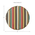 thumbnail image 6 of Greendale Home Fashions Outdoor 18'' x 18'' Round Seat Pad, Set of 2, Sunset Stripe, 6 of 7