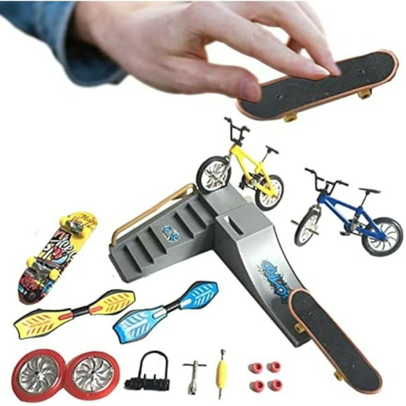 Finger Bike Finger Skateboard Toy Set Toy for Kids