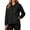 Black, variant on Women Hooded Zip Up Outer Coat Water Wind Block Packable Lightweight Short Outdoor Wind Jacket Hand Pocket Everyday Outer Wear(Yellow,XXL)