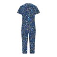 thumbnail image 5 of Puntoco Pijamas para mujer Conjunto de pijama y pantalón de manga corta con cuello en V para mujer Pijamas casuales con bolsillos, 5 of 5