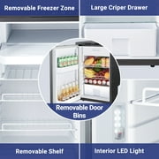 Aobosi Upgraded 12 Volt Car Refrigerator, 83L (88 Quart) RV Fridge and Freezer, RV Refrigerator APP Control with Lock, (-4℉-46℉) Fridge freezer 12/24V DC for Truck, RV, Camping, Travel