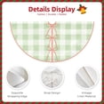 thumbnail image 3 of Fotbe Green Checkboard Pattern Christmas Tree Skirt, Tree Skirts Plush Christmas Decorations, Christmas Tree Skirts Xmas Decorations Holiday Party Decor-48", 3 of 6