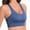 Blue, variant on Front Closure Wireless Sports Bra,Push Up Back Beauty Bra,Breathable Stretchy Bra for Running Yoga Gym Active Wear (Women's or Women's Plus)
