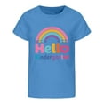 thumbnail image 4 of MEZZALL Kindergarten Hello School I Come Children Short Sleeve O-Neck First Day At School T-Shirts Nursery Graduation T Shirts Holiday Toddler Blouses Tops, 4 of 4