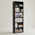 thumbnail image 1 of BeesClover Tall Bookcase Dresser, 6 Shelf Standing Bookshelf, 6 Tier Open Shelf Wooden Bookcase, Floor Standing Display Storage Shelves, 1 of 7