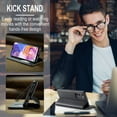 thumbnail image 3 of KONEE Phone Case Compatible with Samsung Galaxy A23 4G,Leather Case PU Leather Flip Phone Case with [Card Slot] [Stand Function], Foldable Phone Case for Samsung Galaxy A23 4G Case - Black, 3 of 7