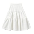 thumbnail image 4 of Girls Pleated Skirt, Girls A Line Cake Skirt, Puffy Solid Color Short Skirt, Casual Back To School Bottoms For Girls Ages 7–15, 4 of 4