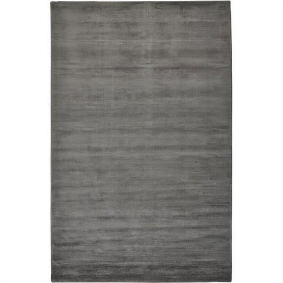 HomeRoots  5 x 8 ft. Gray & Black Hand Woven Rectangle Area Rug - Gray and Black - 5 x 8 ft.