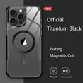 thumbnail image 3 of Plating Soft Rubber Frame Magnetic Phone Case For iPhone 12 13 11 15 14 Pro Max Plus Lens Protection Magsafe Wireless Charging, 3 of 5