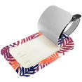thumbnail image 2 of Square 2Pack PU Leather Palm Leaves Cruise Luggage Tag with Privacy Cover and Name ID Tag for Travel Handbags Backpacks Luggage Tags, 2 of 6