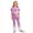 Purple, variant on Girls Summer Outfits Size 9-10Y Crew Short Sleeve Tie Dye Heart Top with Flare Pants Kids Fall Spring Trendy Set Girl Clothes