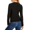 thumbnail image 2 of Lini Women's Black Metallic Long Sleeve Anna Top Blouse, 2 of 2