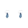 thumbnail image 1 of Methold Mascota Perro Gato Corbata Prop Aseo Adorable Gatos Collares Accesorios Collar Decoración Azul Gris Rayas L39.5cm rayas grises azules L39.5 cm 2piezas Methold CBP277552, 1 of 6