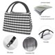 thumbnail image 4 of Easygdp Black And White Diamonds Bolsa de Almuerzo Insulada Reutilizable, Bolsa de Mano y Bandolera para Oficina, Trabajo, Viajes, 4 of 6