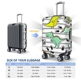 thumbnail image 6 of Bixox Washable Funny Dinosaurs on Stripes Printed Luggage Cover, Fashion Suitcase Protector Fits for Large luggage, 6 of 8