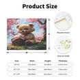 thumbnail image 2 of Logiee Romantic Floral Bear Print Canvas Wall Art ,Art Poster,Canvas Decorative Picture,Decor Wall Pictures for Living Room Bedroom Bathroom,Ready to Hang, 2 of 6