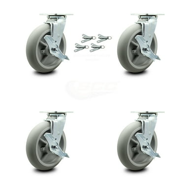 For Wire Shelving 600 Lbs Caster Gray, Alera Casters For Wire Shelving
