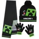 thumbnail image 1 of Set de accesorios de invierno para niños de Minecraft: gorro, guantes, bufanda, 1 of 1