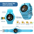 thumbnail image 2 of PTHTECHUS S02 Smart Watch for Boys Girls Smartwatch for Kids with 4G SIM GPS Video Call Pedometer MP3 Flashlights Calculator Alarm Clock Children Holiday Gift Blue, 2 of 8