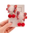thumbnail image 1 of Pinzas para el cabello de estilo chino para niñas, clip de borlas peludas y peludas de Año Nuevo, 1 of 5