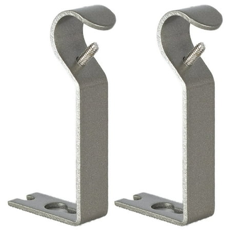 

Urbanest Non-adjustable Bracket for 3/8 and 1/2 Rod Pewter Set of 2