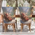 thumbnail image 5 of Decorative Chair Back Cover One Size x6 Chair Cover Dining Chair Slipcovers Chair Back Decoration Festival Chair Decoration Santa Claus Delivers Presents, 5 of 6