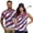 250th Anniversary Flag, variant on HUIACONG Polka Dot Matching Golf Shirts for Couples Sleeveless Golf Shirts for Women Moisture Wicking Mens Short Sleeve Collared Golf Shirt Quick Dry Lightweight Woman M