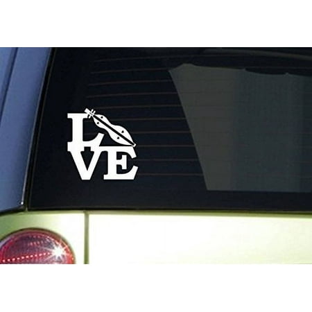 DULCIMER Love *J010* 6 inch wide sticker decal