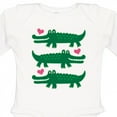 thumbnail image 4 of Inktastic Alligator Crocodile Reptile Girls Long Sleeve Baby Bodysuit, 4 of 5