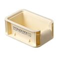 thumbnail image 4 of Desk Organizer Stackable Storage Box for Closet Bathroom Pantry Organization Beige 15x10x6.4cm, 4 of 8