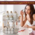 thumbnail image 3 of SAFONUS Organizador de Maquillaje Giratorio para Cambiador de 2 Niveles, Organizador de perfumes, Alta Capacidad, Cuidado de la Piel, de Perfume, de encimera, Giratorio de 360 Grados (Dos Capas), 3 of 8