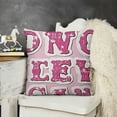 thumbnail image 2 of Hot Pink Decorative Throw Pillow Case Cover,Trendy Decorations For Bedroom Girls Room College Dorm, Gifts For Women Teen Teenage Girls, 2 of 5