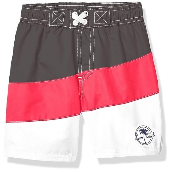 iXtreme Boys 2T-7 Pieced Colorblock Swim Trunk (Charcoal 7)