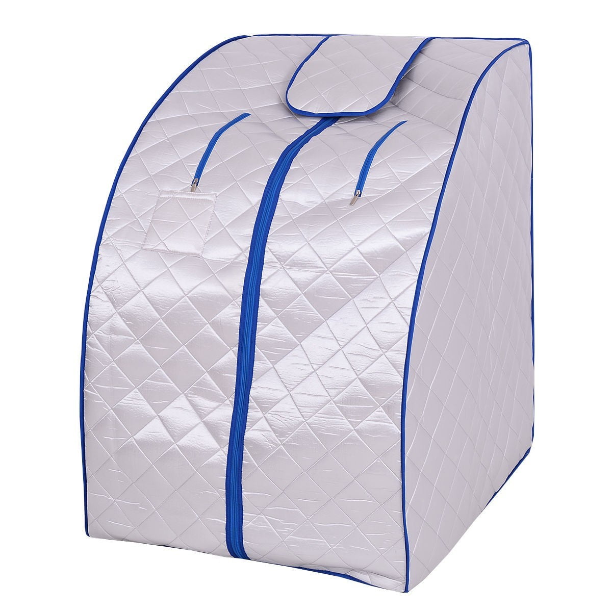 Portable Far Infrared Sauna with Chair Silver by