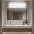 thumbnail image 2 of Bathroom Light Fixtures, 4-Light LED Bathroom Vanity Lights Over Mirror, Dimmable Modern Bathroom Lighting (Chrome, 4-Light), 2 of 8