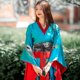 thumbnail image 3 of Chinese Hanfu Wide Waistband Japanese Style Embroidered Waist Band Waist Belt with Tassel, 3 of 4