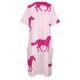 thumbnail image 4 of Vestido holgado de lujo con bolsillos para mujer traje de noche con diseño galopantes de caballos color rosa Verano, 4 of 6