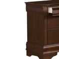 thumbnail image 3 of Benzara Wooden Night Stand With Hidden Drawer, Cherry Brown, 3 of 5