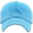 thumbnail image 3 of Washed Solid Vintage Distressed Cotton Dad Hat Adjustable Baseball Cap Polo Style, 3 of 4