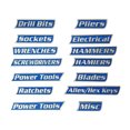 thumbnail image 1 of Hearth & Gear 12 Pack Of Toolbox Labels 3D Printed Labels General Organize Reusable For Steel Toolboxes Carts Drawers And Cabinets Mini Screwdriver Set Cmmt12039 T8 Screwdriver Be Quiet Screwdriver, 1 of 4