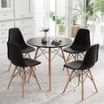 thumbnail image 2 of GVN Dining Room Table Set,Dining Table Set,5 Pieces Dining Table Set With Solid Wood Leg-Black, 2 of 13
