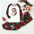 thumbnail image 2 of Zwiiyzr Christmas Pajamas for Family for Kids Matching Family Sets Christmas Casual Solid Color Long Sleeve Top With Bottom Outfits Home Wear Red-Kids, 2 of 5